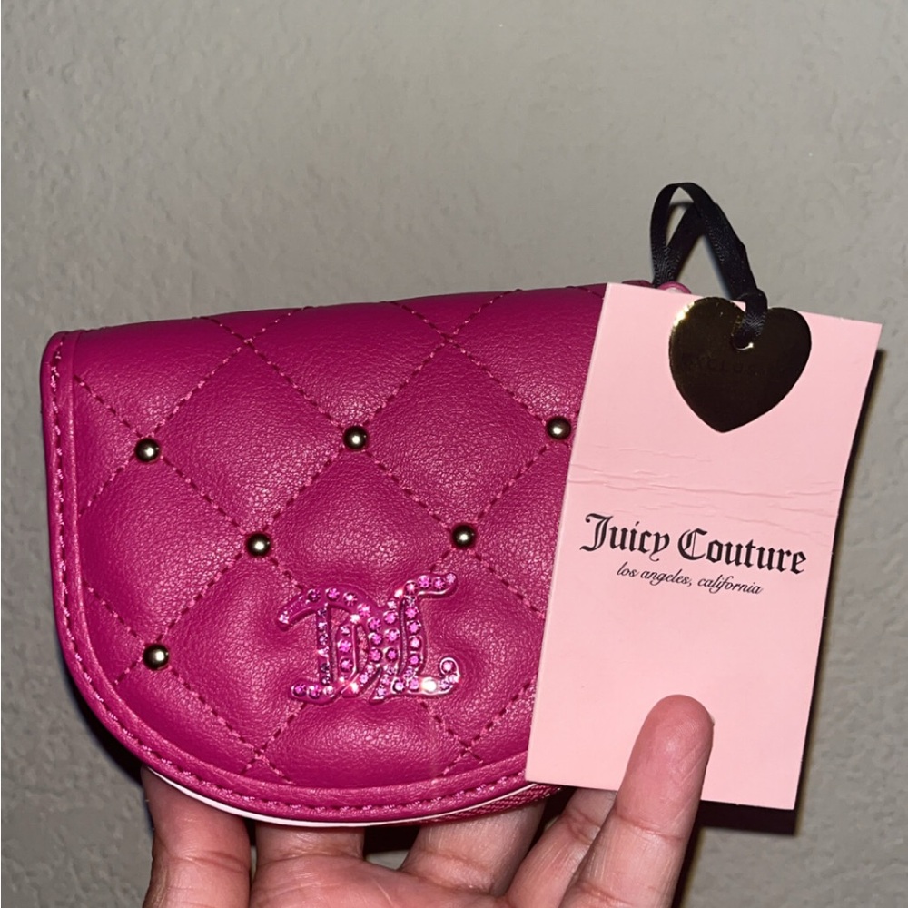 Juicy Couture Fuchsia Quilted Pouch